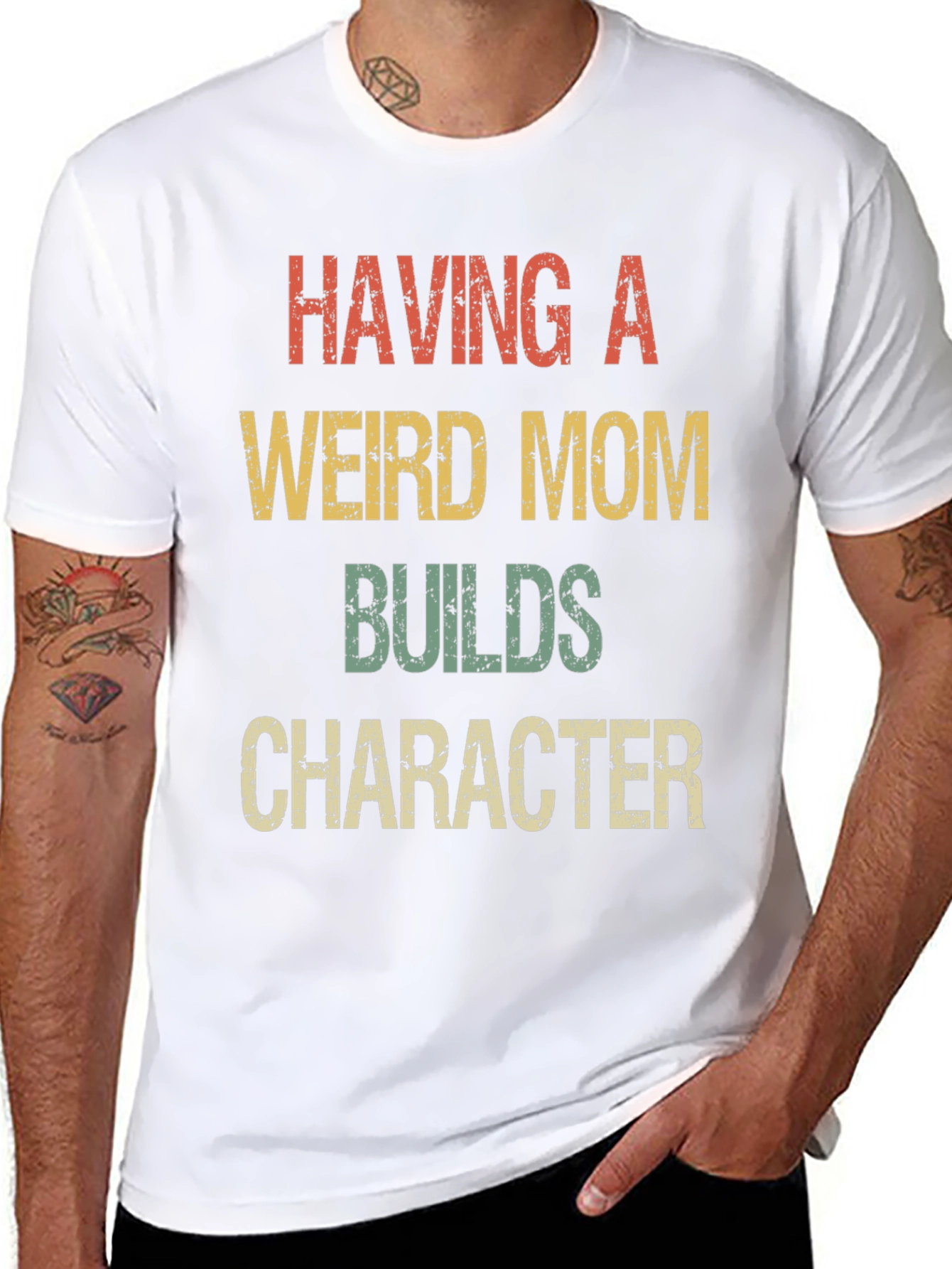 Having a Weird Mom T-Shirt Funny Novelty Tee