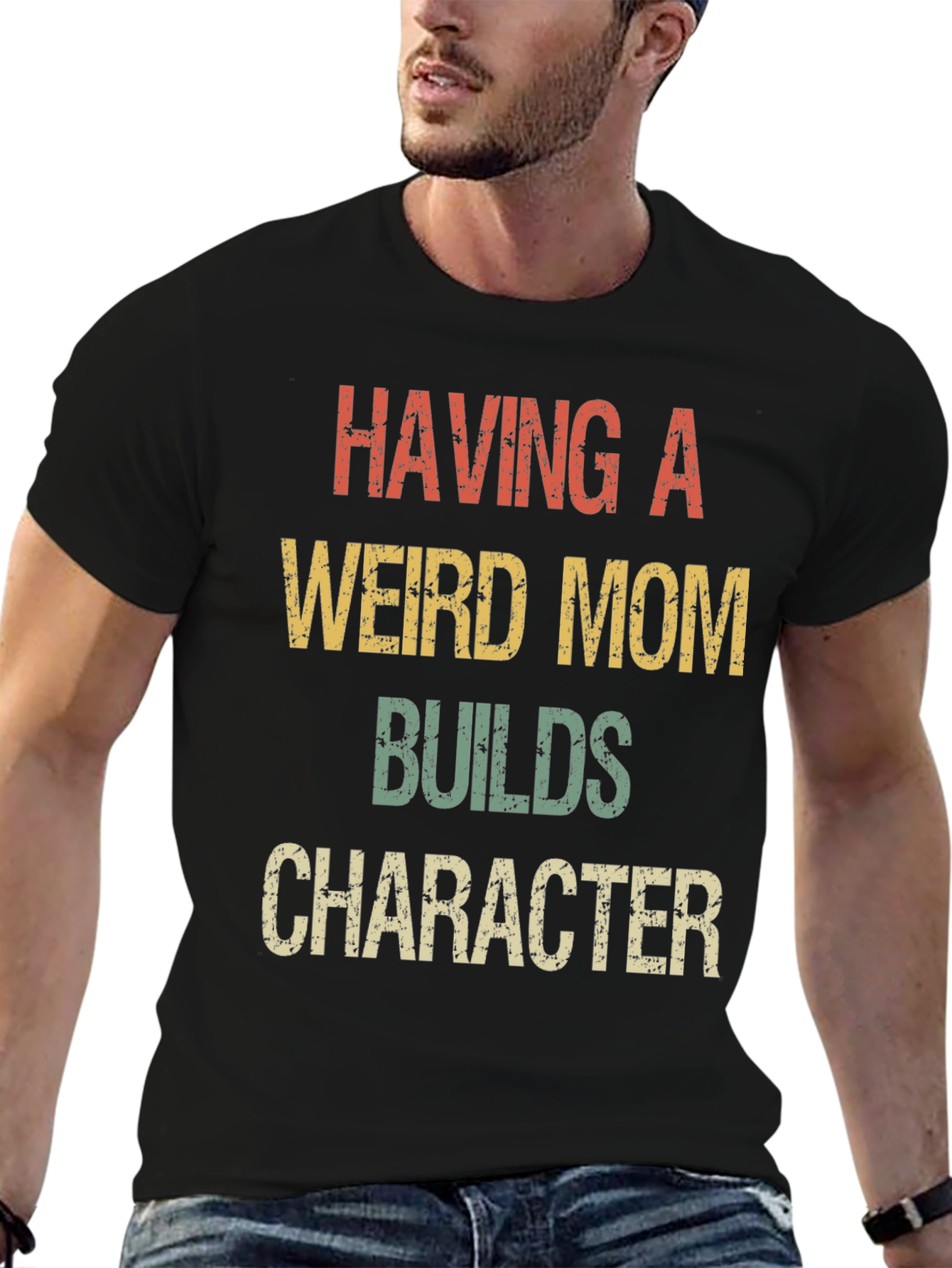 Having a Weird Mom T-Shirt Funny Novelty Tee