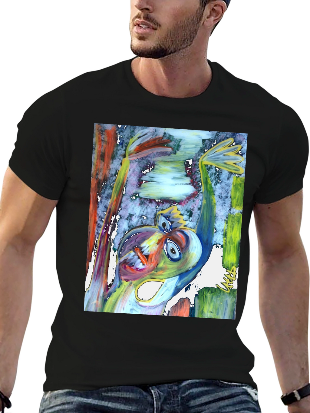 Abstract Art Graphic Tee - Unique Design