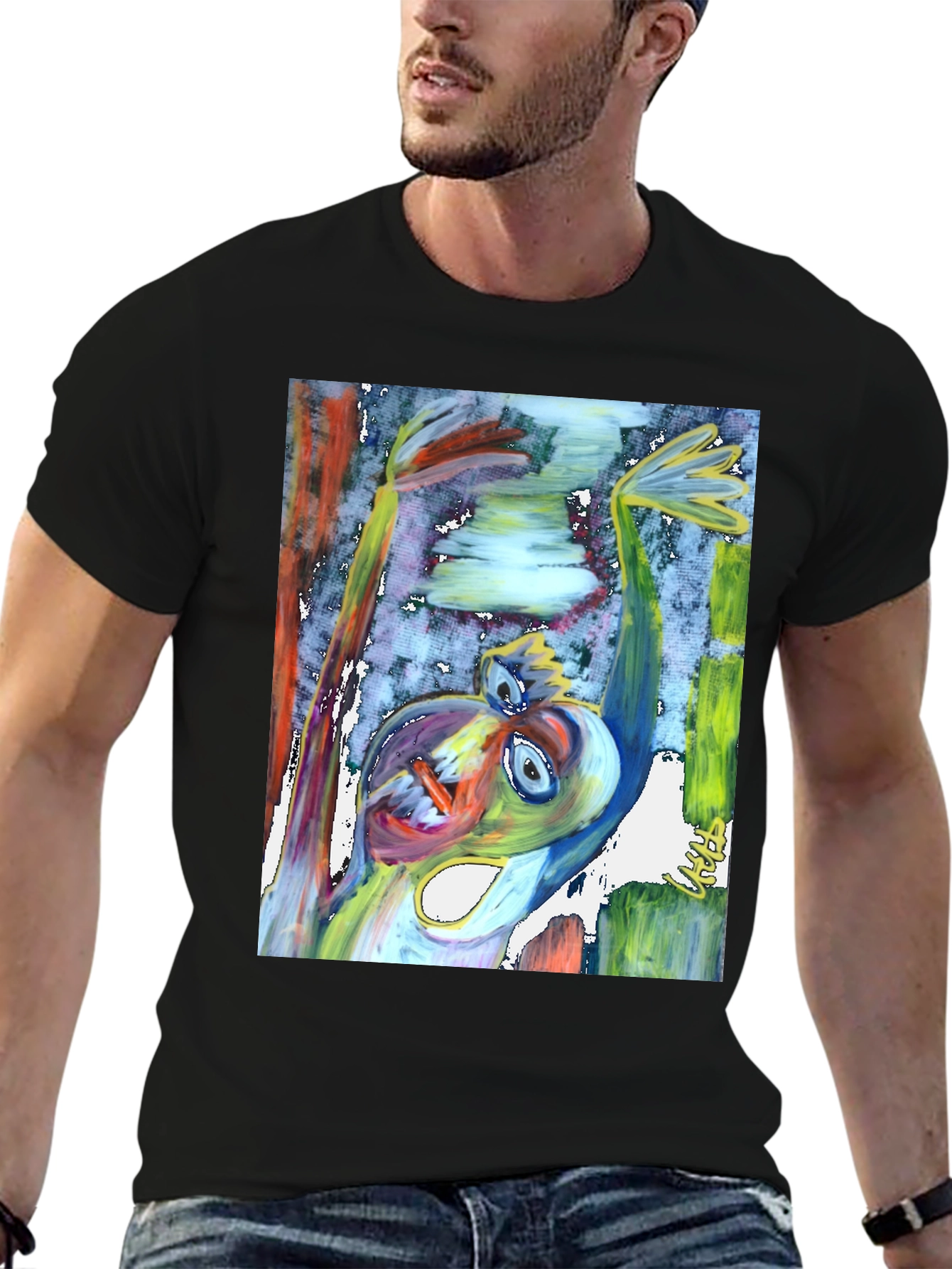 Abstract Art Graphic Tee - Unique Design