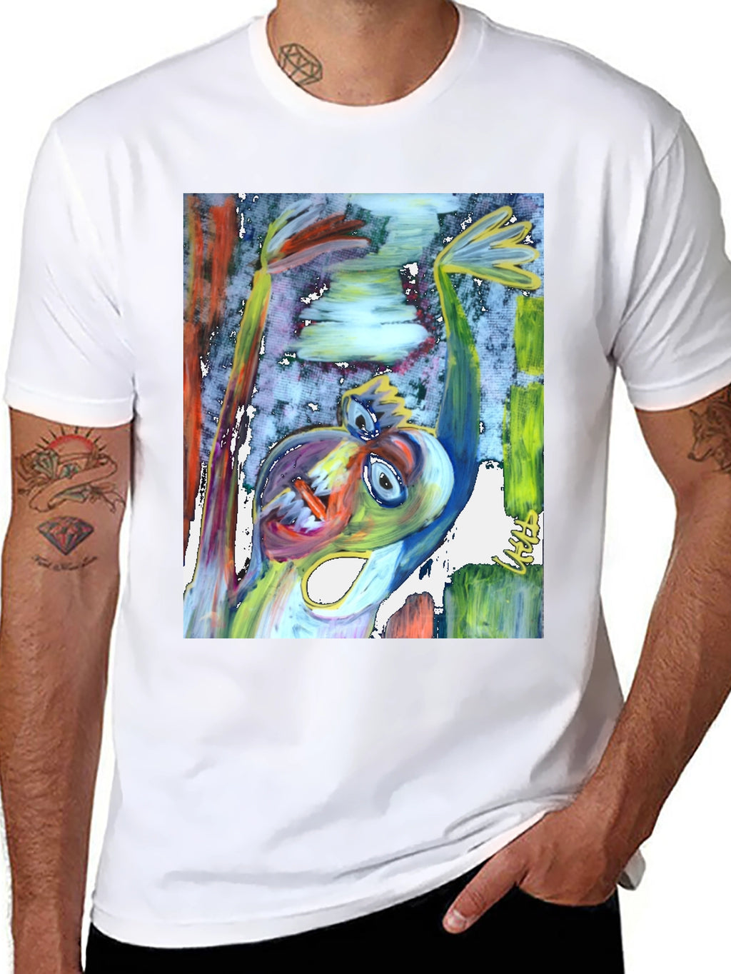 Abstract Art Graphic Tee - Unique Design