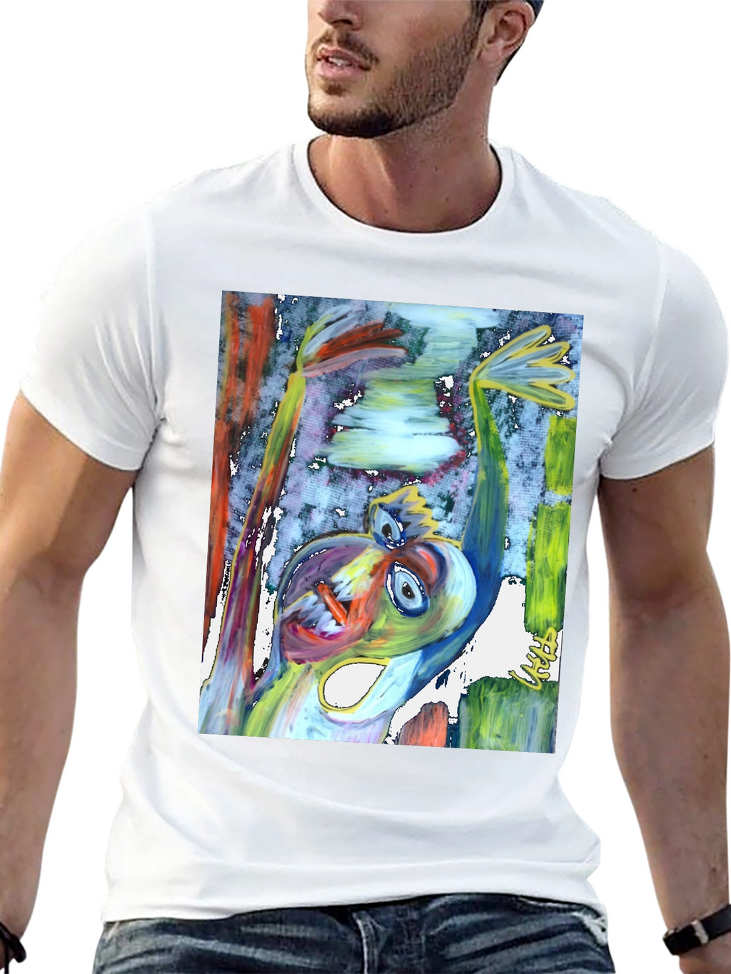Abstract Art Graphic Tee - Unique Design