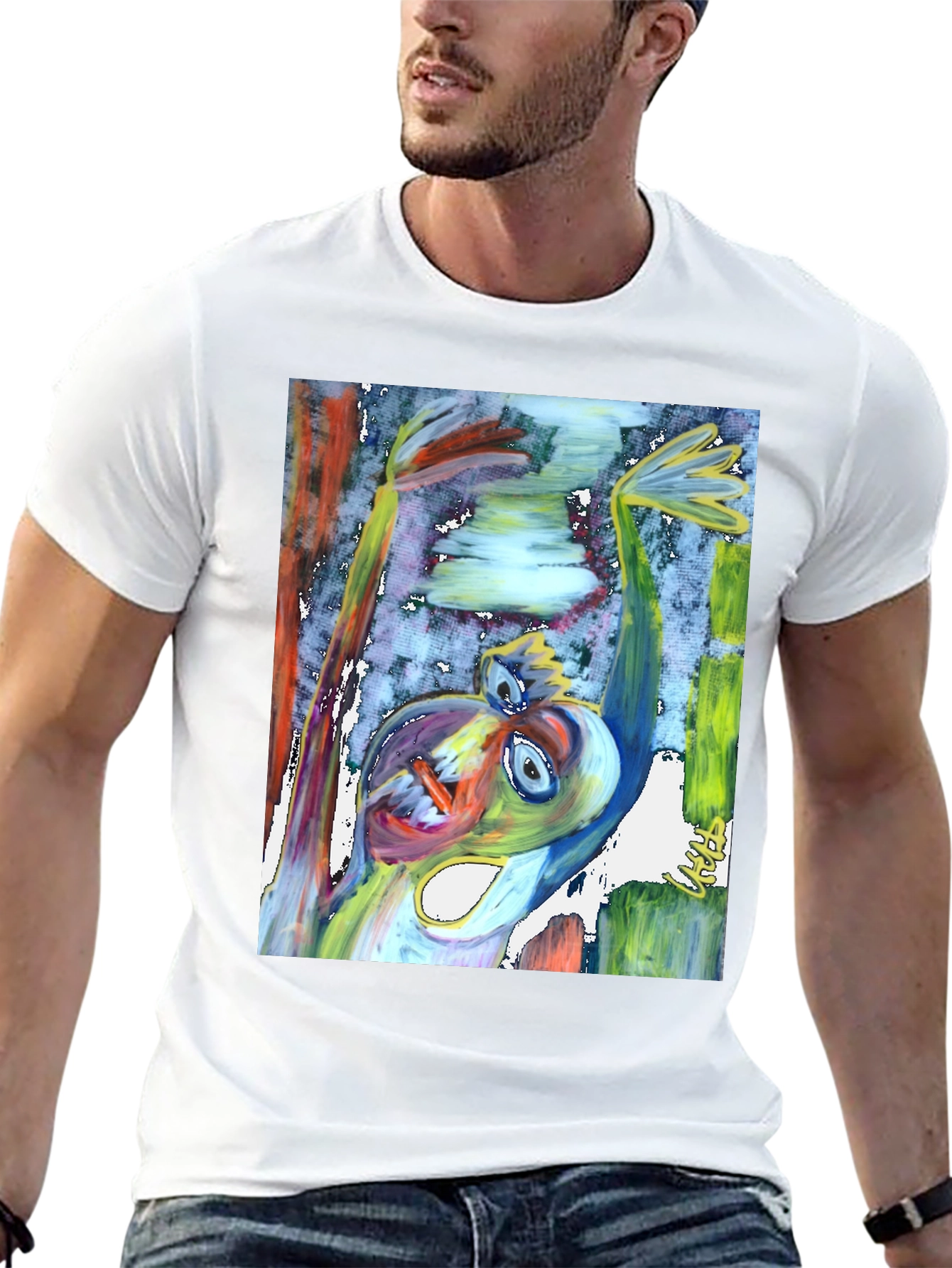 Abstract Art Graphic Tee - Unique Design