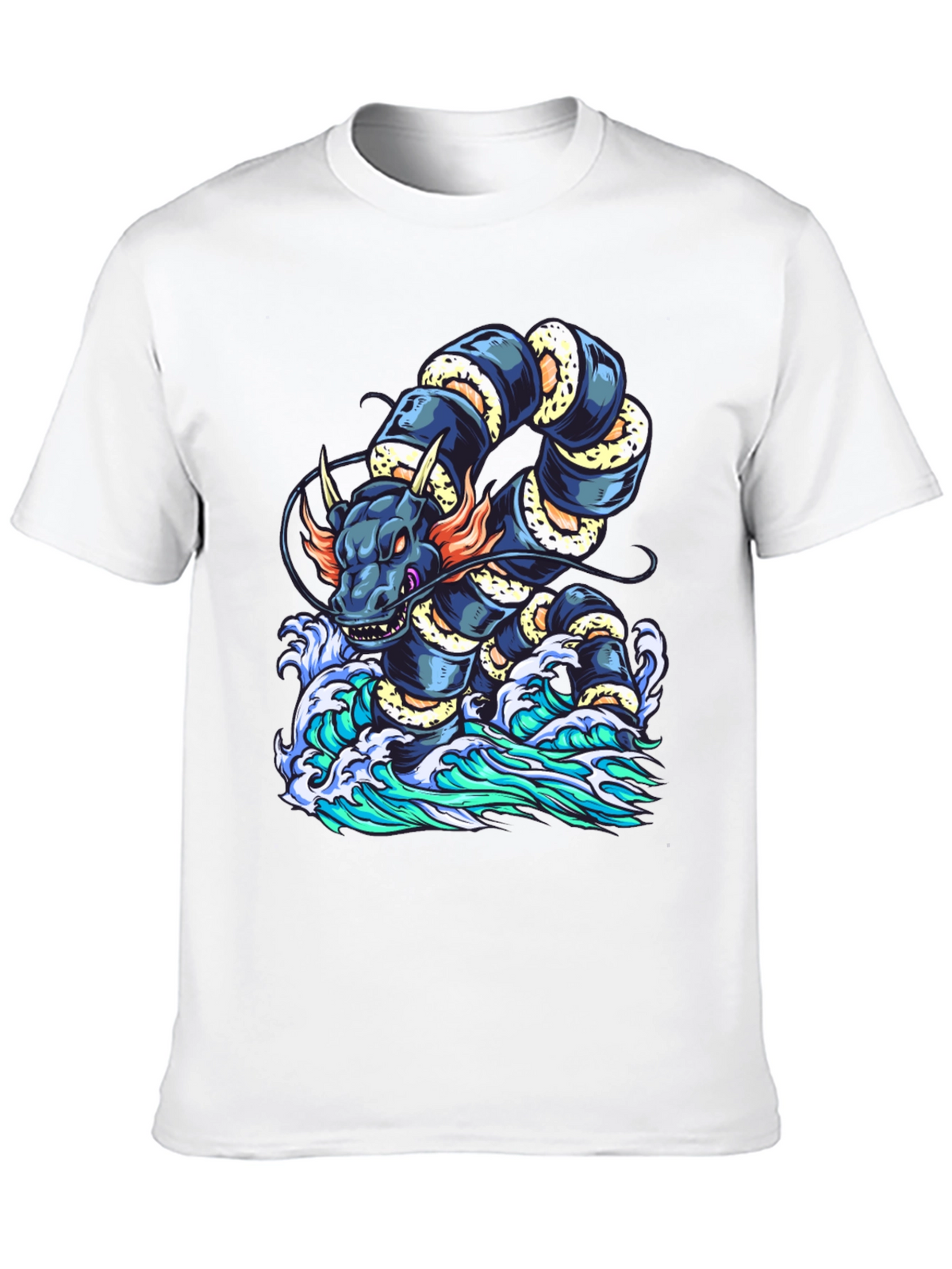Dragon Serpent Wave Graphic Tee