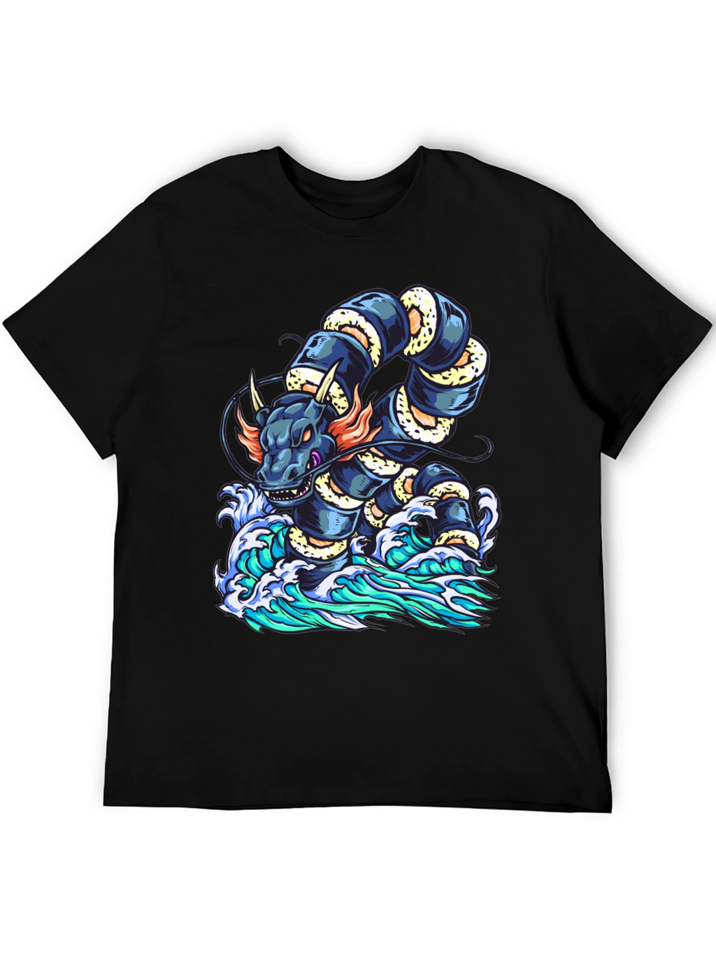 Dragon Serpent Wave Graphic Tee