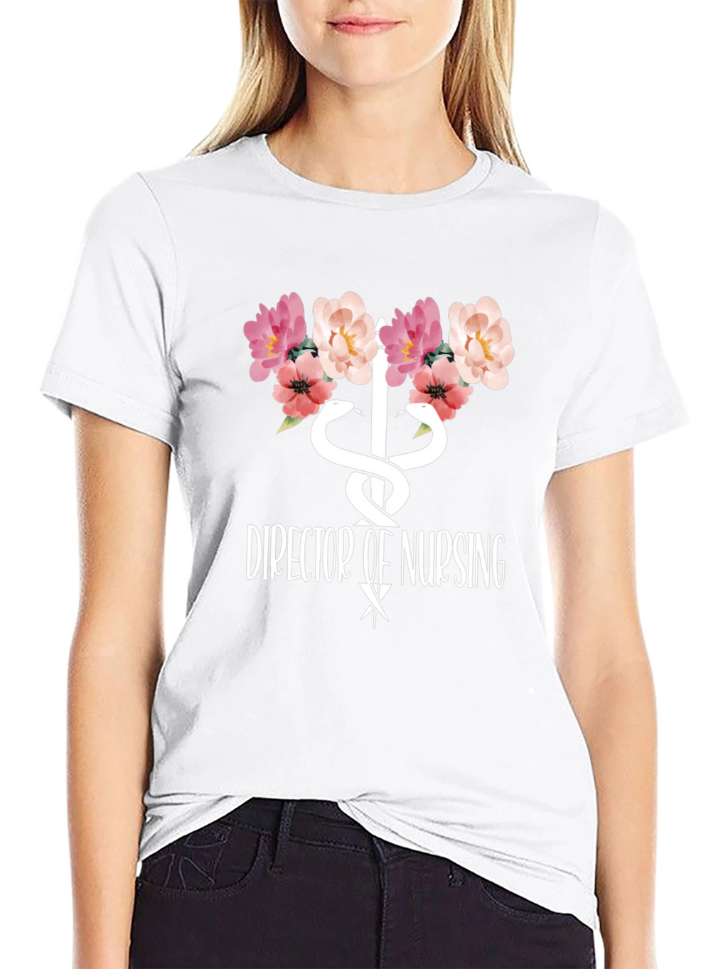 Director of Nursing Floral T-Shirt
