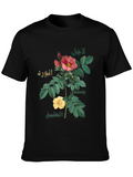 Floral T-Shirt with Arabic Text