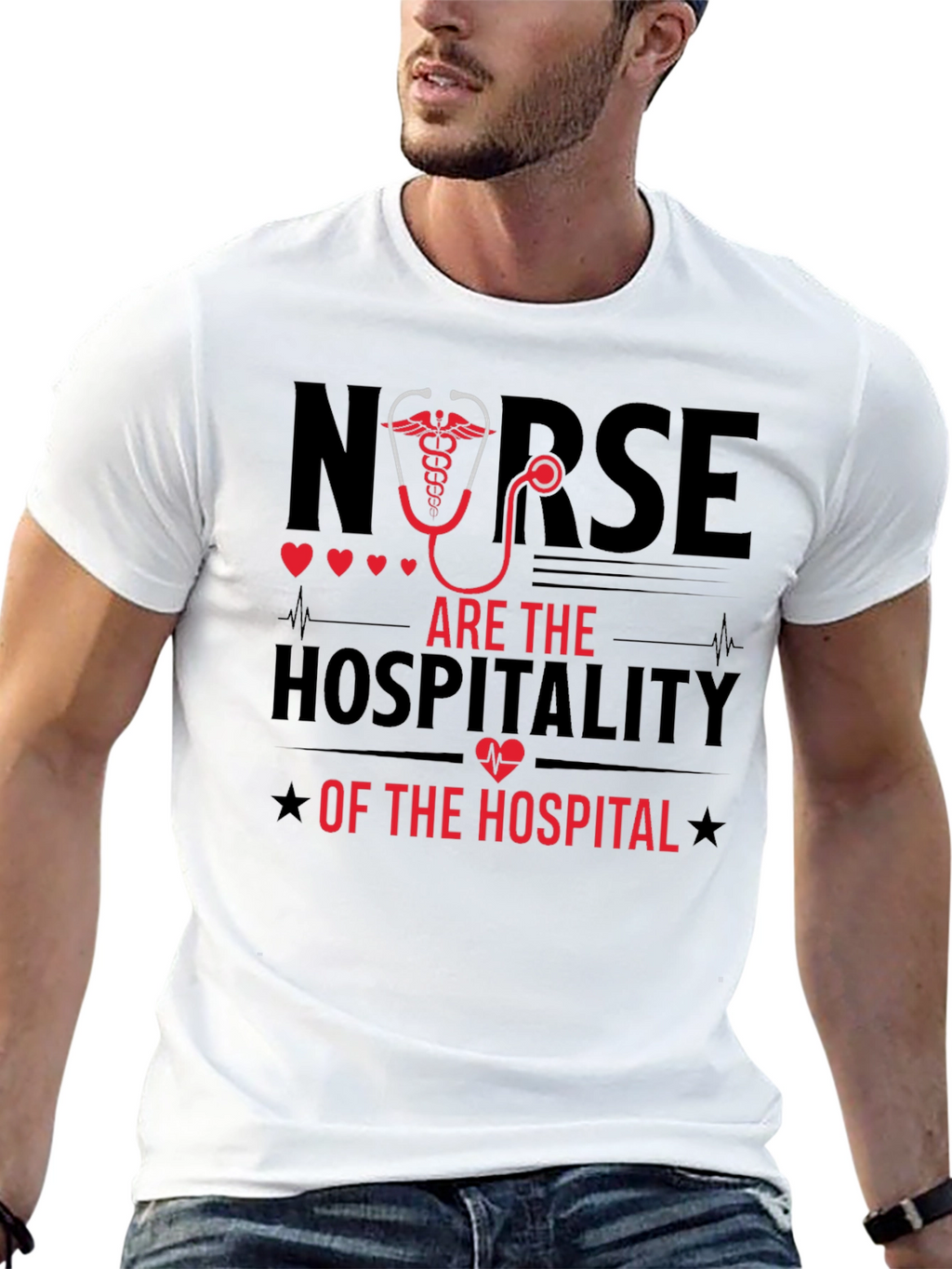 Nurse Hospitality T-Shirt - Black