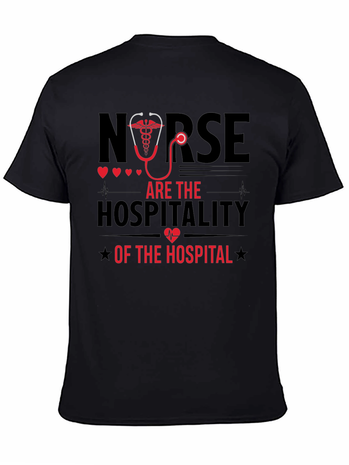Nurse Hospitality T-Shirt - Black