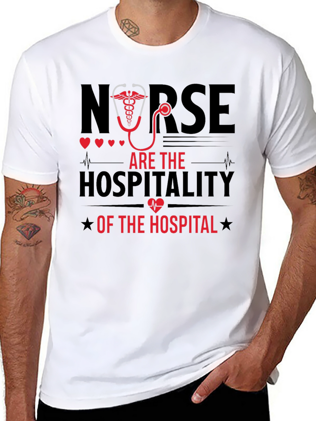 Nurse Hospitality T-Shirt - Black