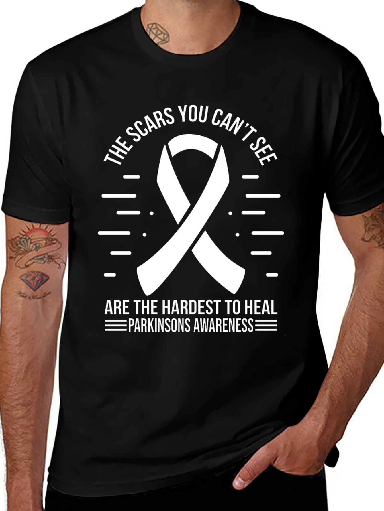 Parkinsons Awareness T-Shirt: Scars You Cant See