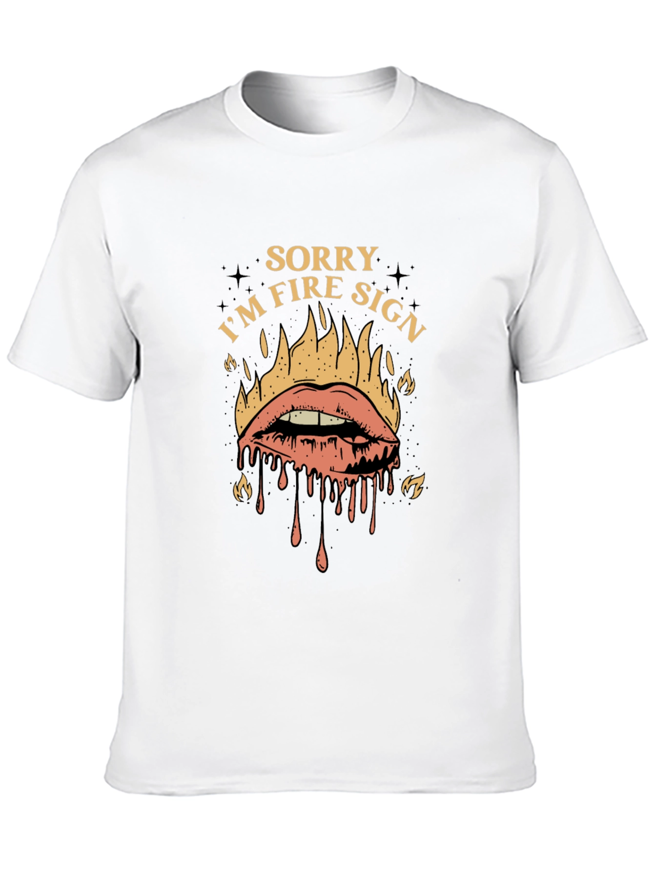 Sorry Im Fire Sign Graphic T-Shirt
