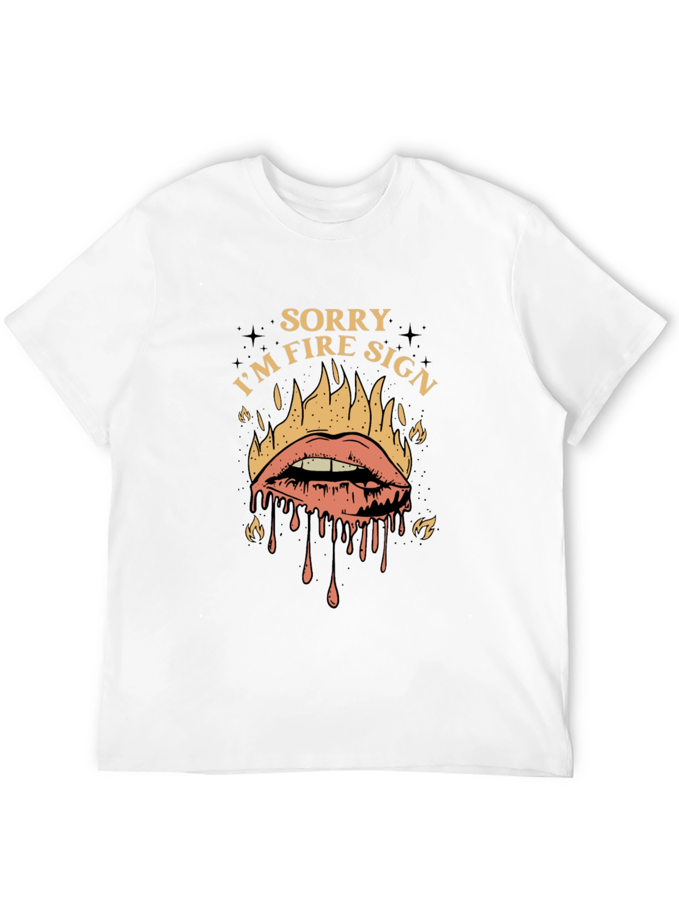 Sorry Im Fire Sign Graphic T-Shirt