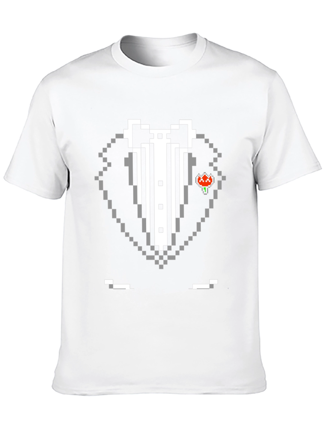 Pixel Tuxedo T-Shirt - Retro Gaming Style