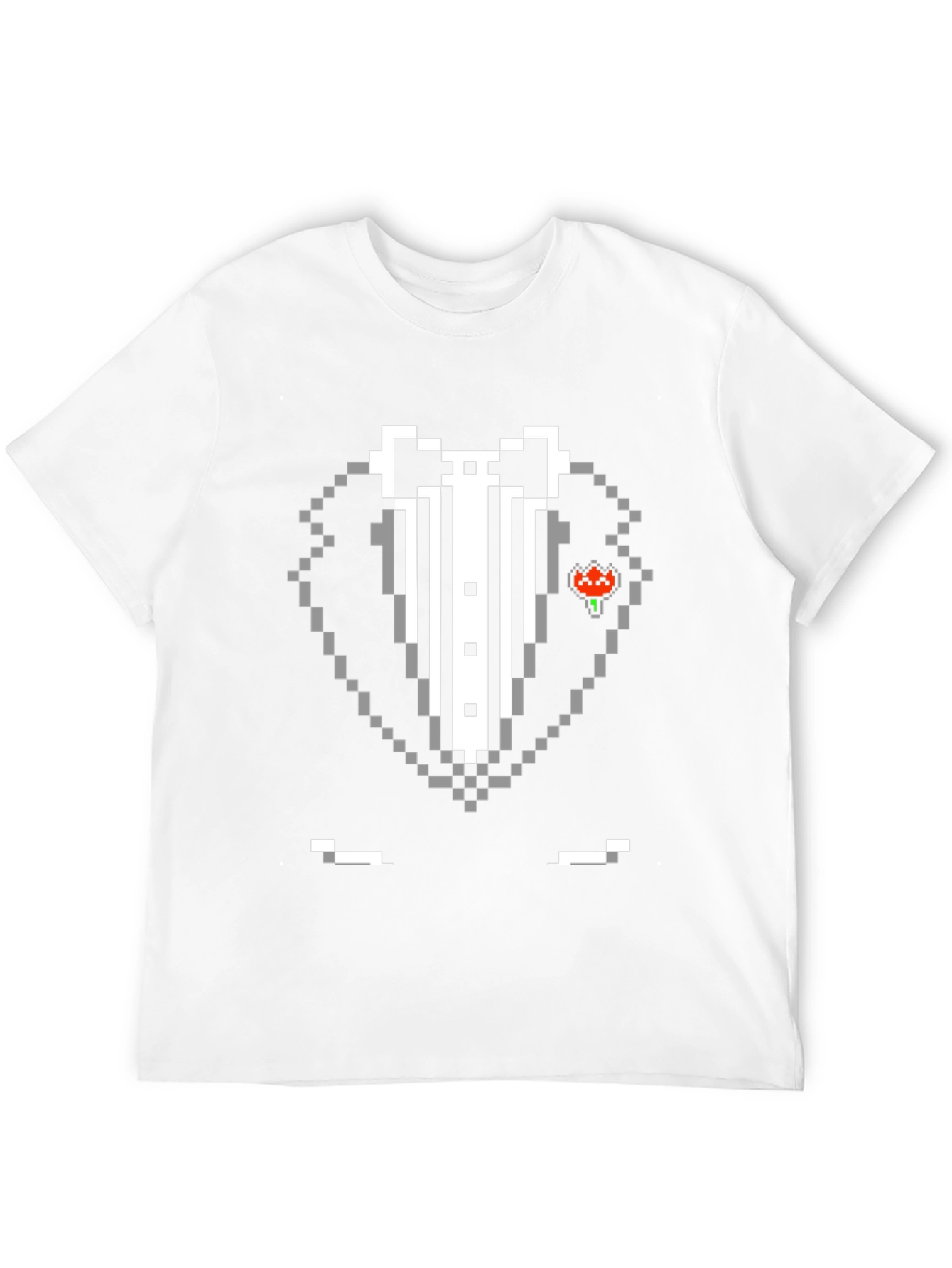 Pixel Tuxedo T-Shirt - Retro Gaming Style