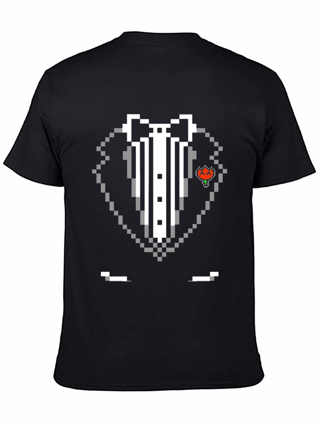 Pixel Tuxedo T-Shirt - Retro Gaming Style