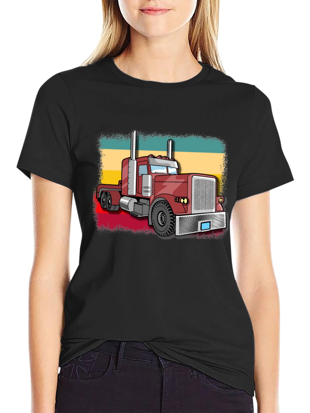 Retro Trucker T-Shirt - Cool Graphic Tee
