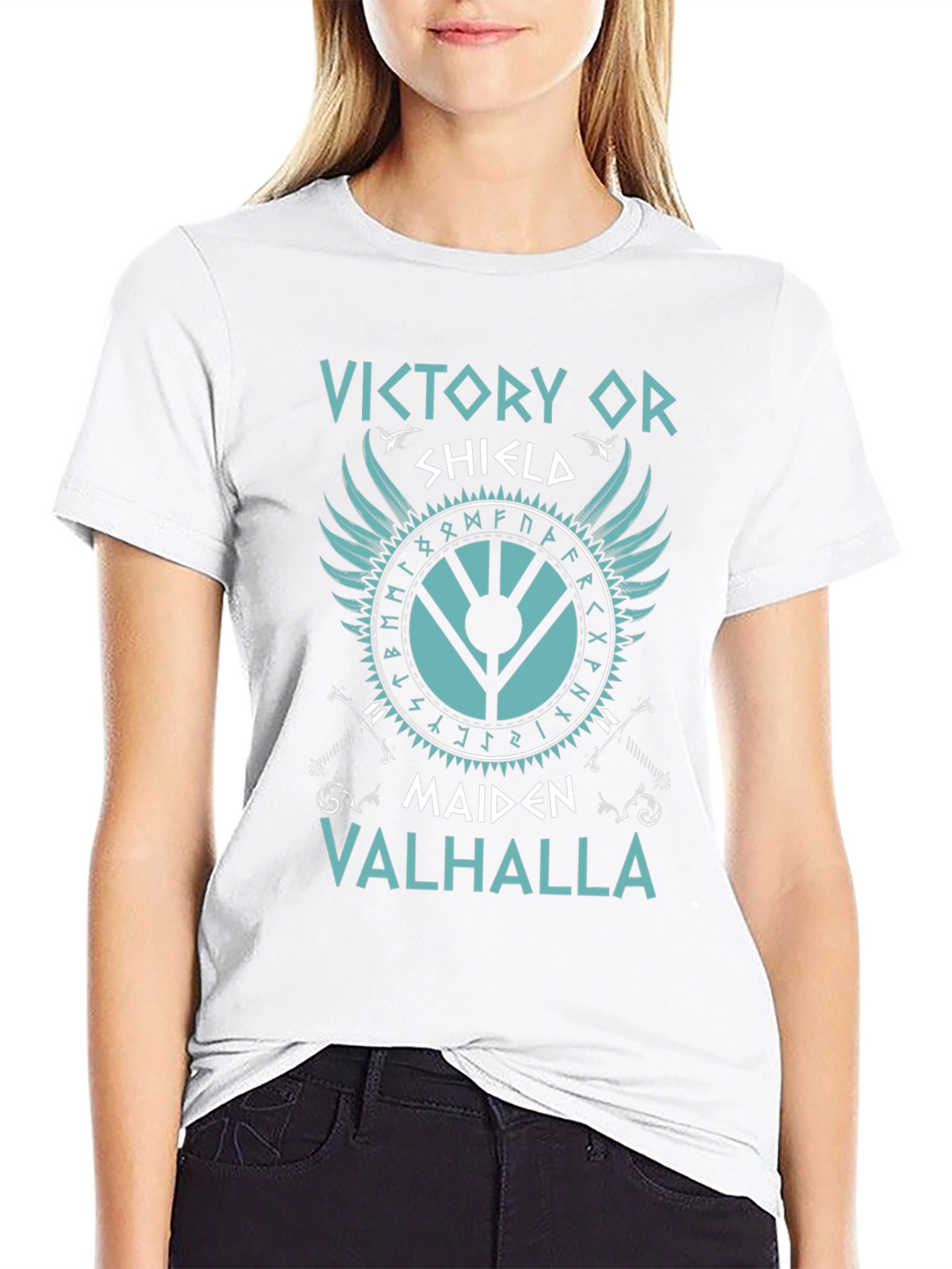Viking Shield Maiden Valhalla Graphic Tee