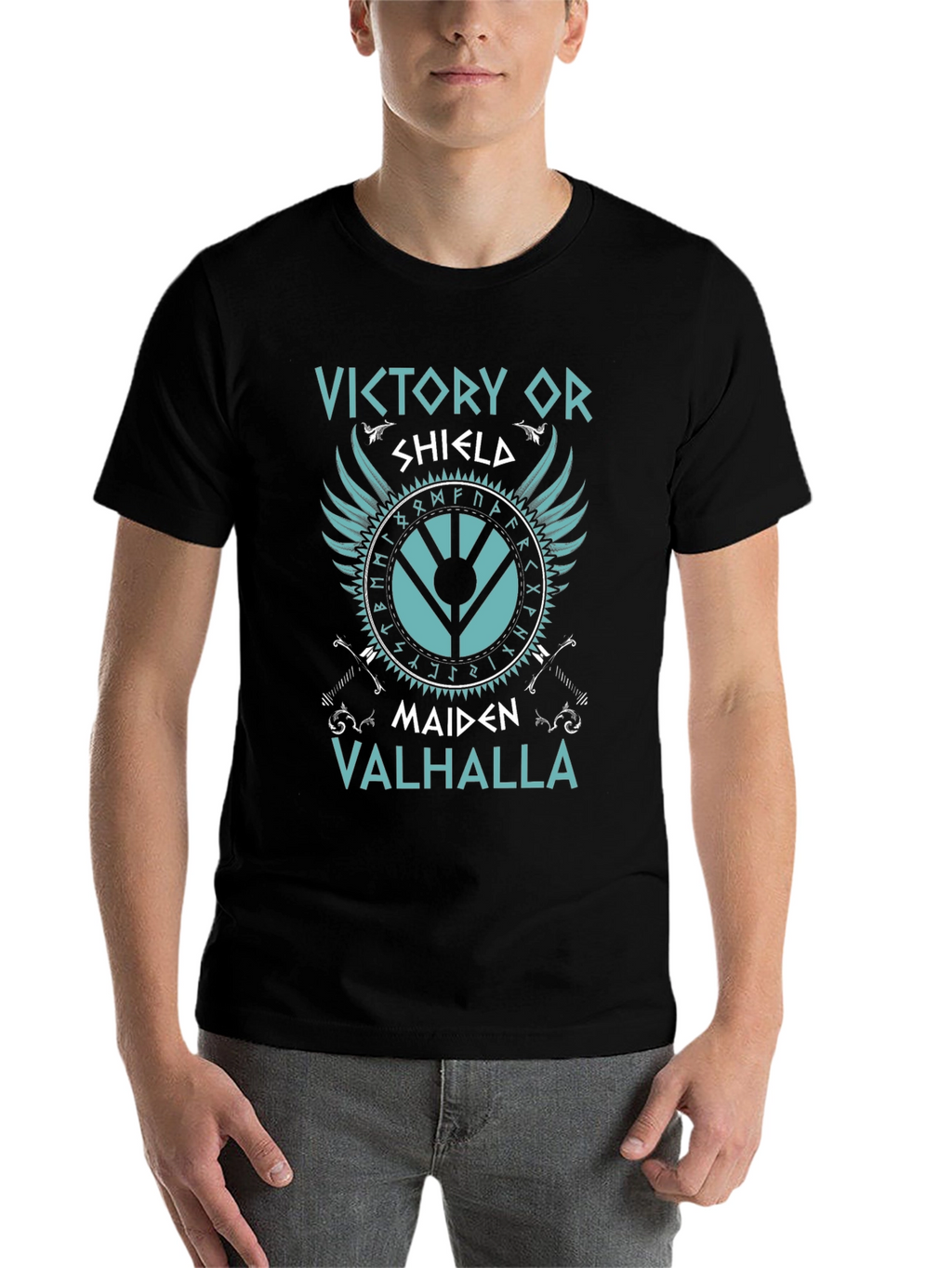 Viking Shield Maiden Valhalla Graphic Tee
