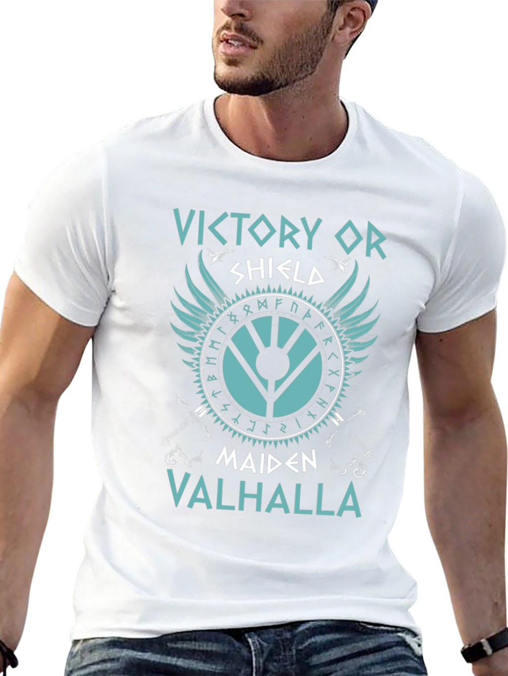 Viking Shield Maiden Valhalla Graphic Tee