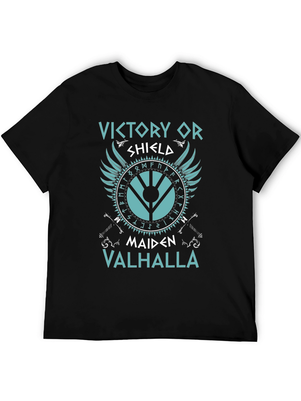 Viking Shield Maiden Valhalla Graphic Tee