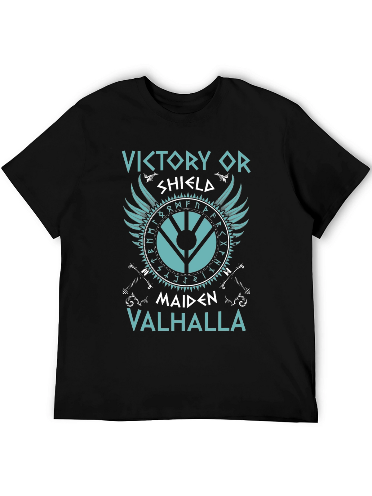 Viking Shield Maiden Valhalla Graphic Tee