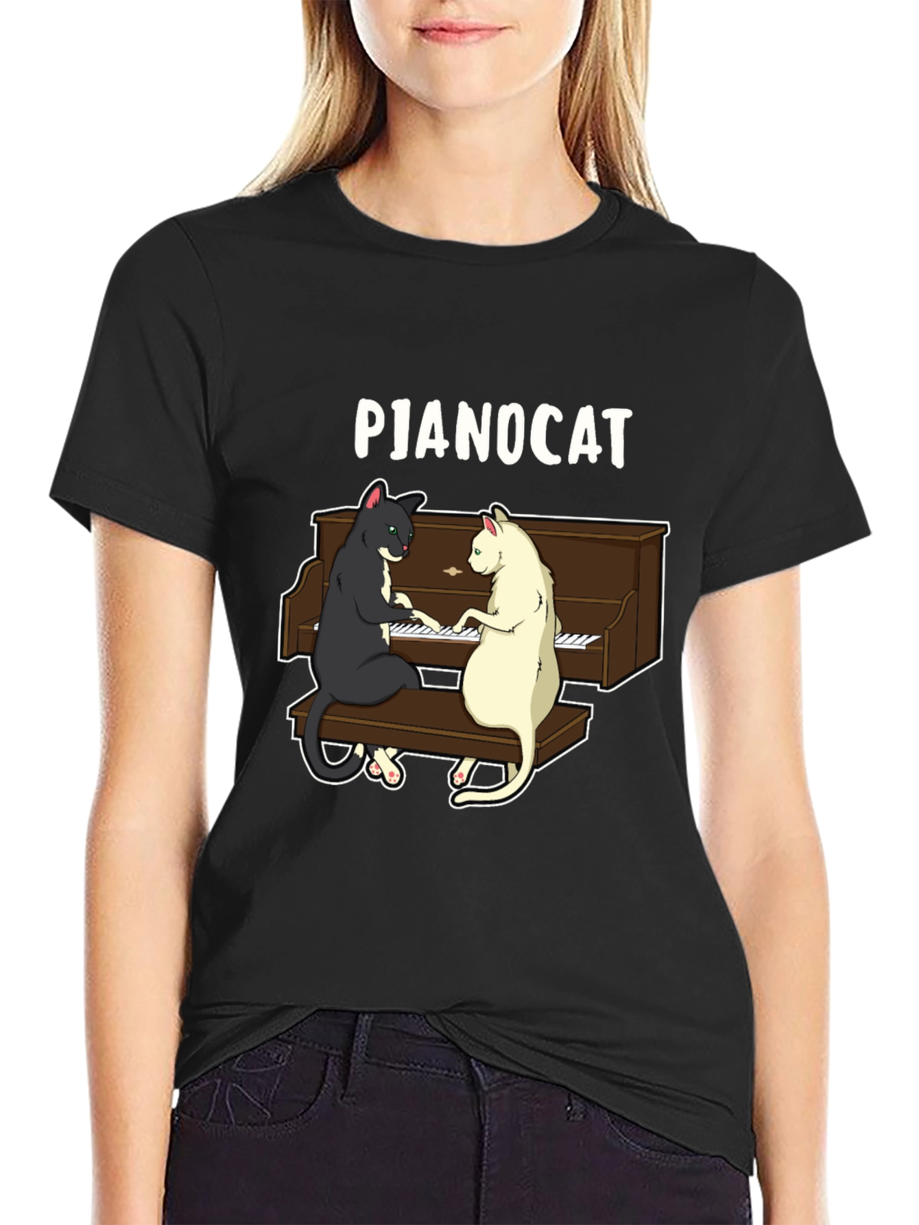 Pianocat Graphic T-Shirt