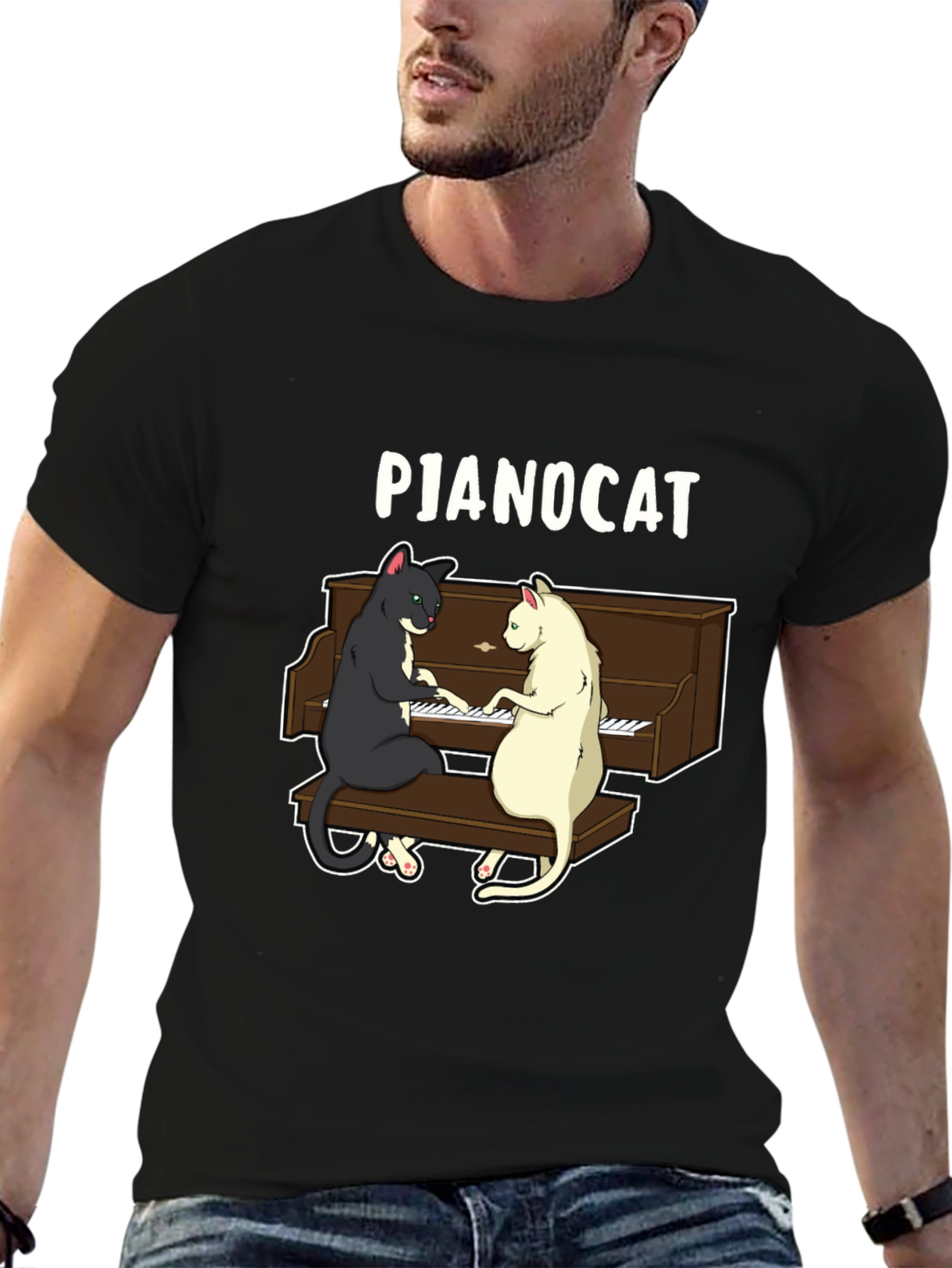 Pianocat Graphic T-Shirt