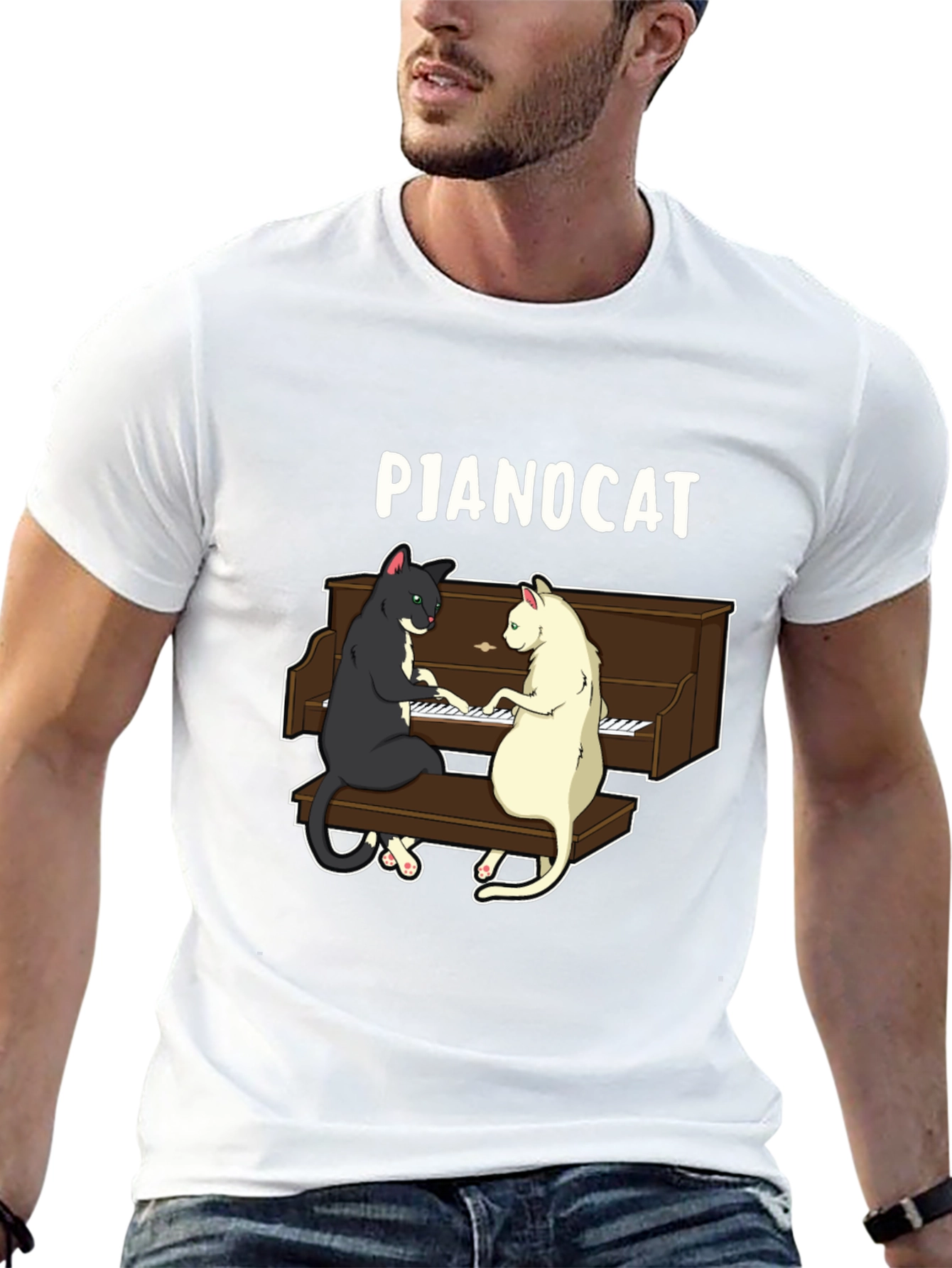 Pianocat Graphic T-Shirt