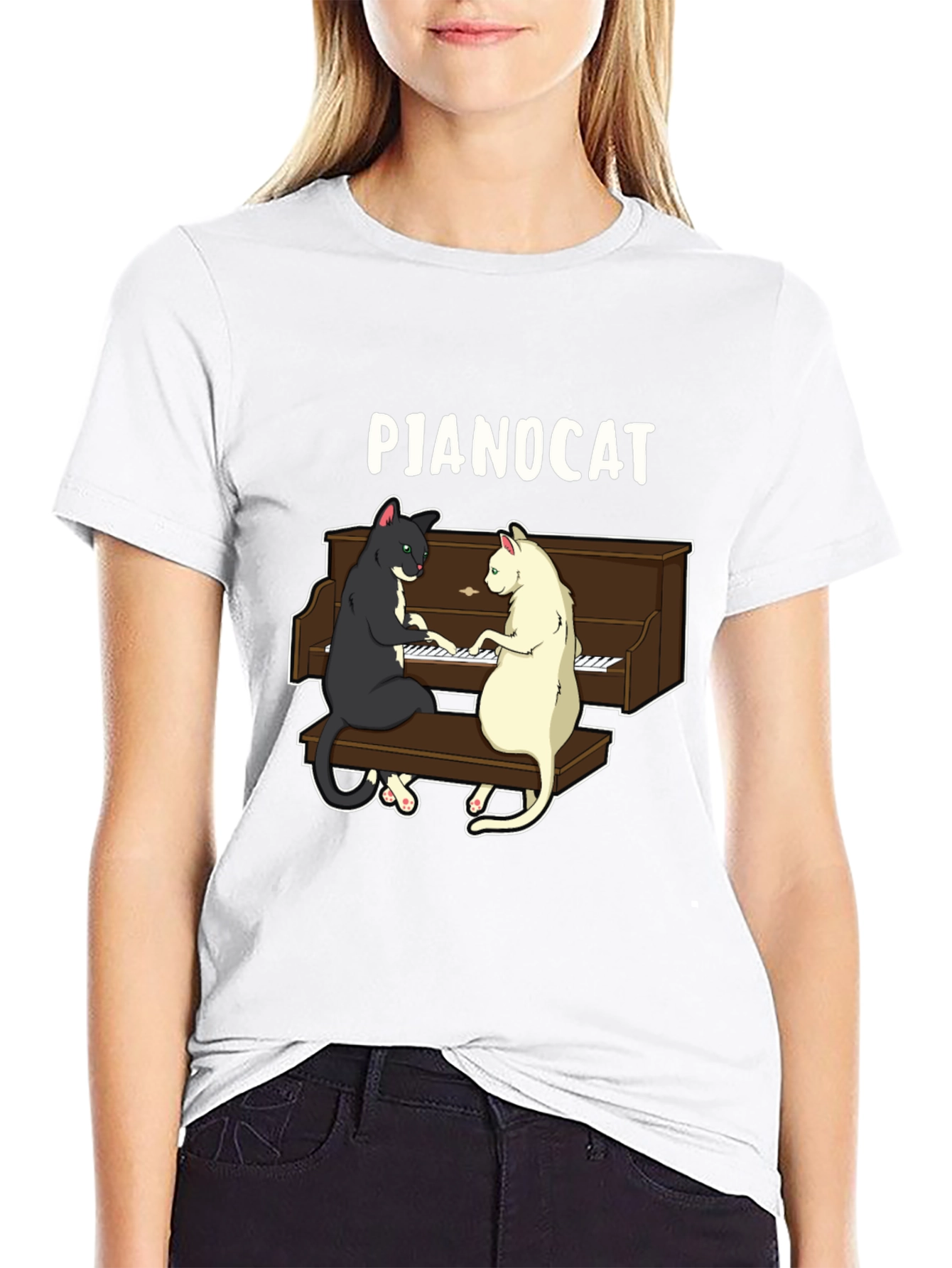 Pianocat Graphic T-Shirt