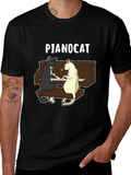 Pianocat Graphic T-Shirt