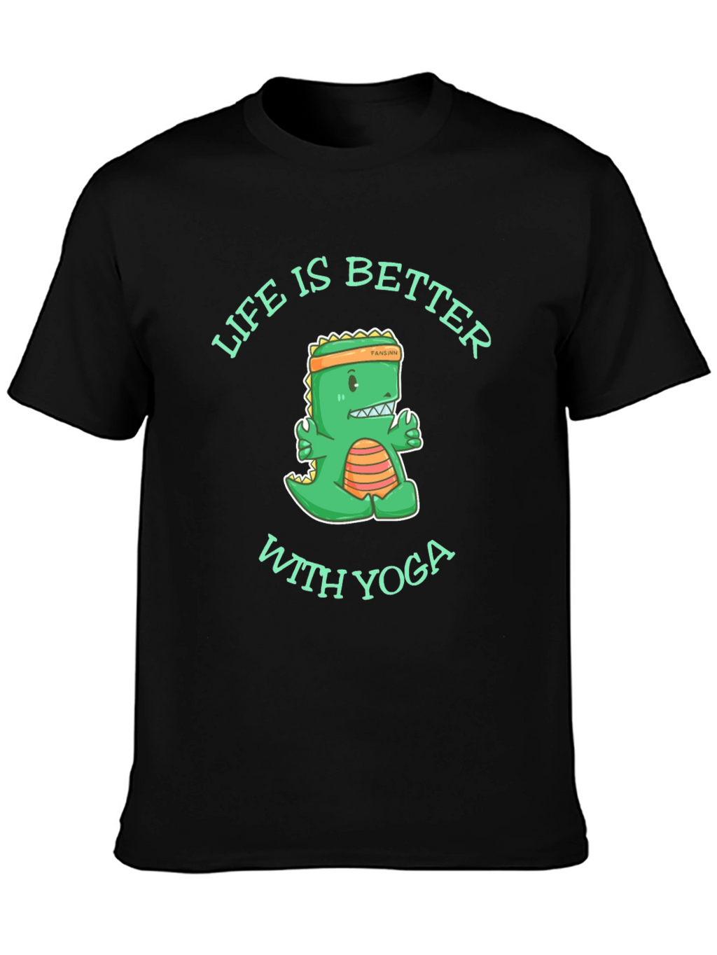 Yoga Dinosaur Graphic T-Shirt