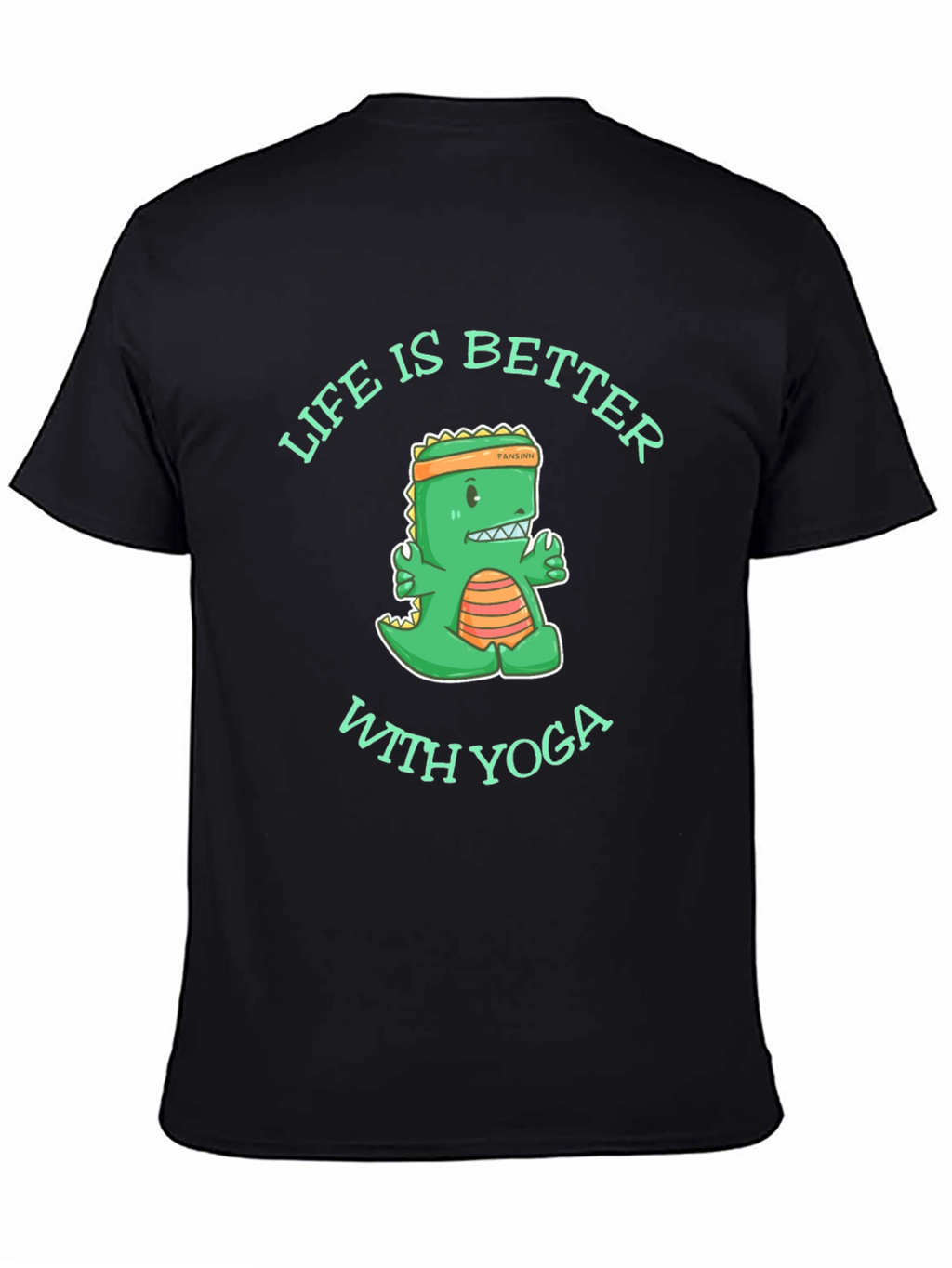 Yoga Dinosaur Graphic T-Shirt