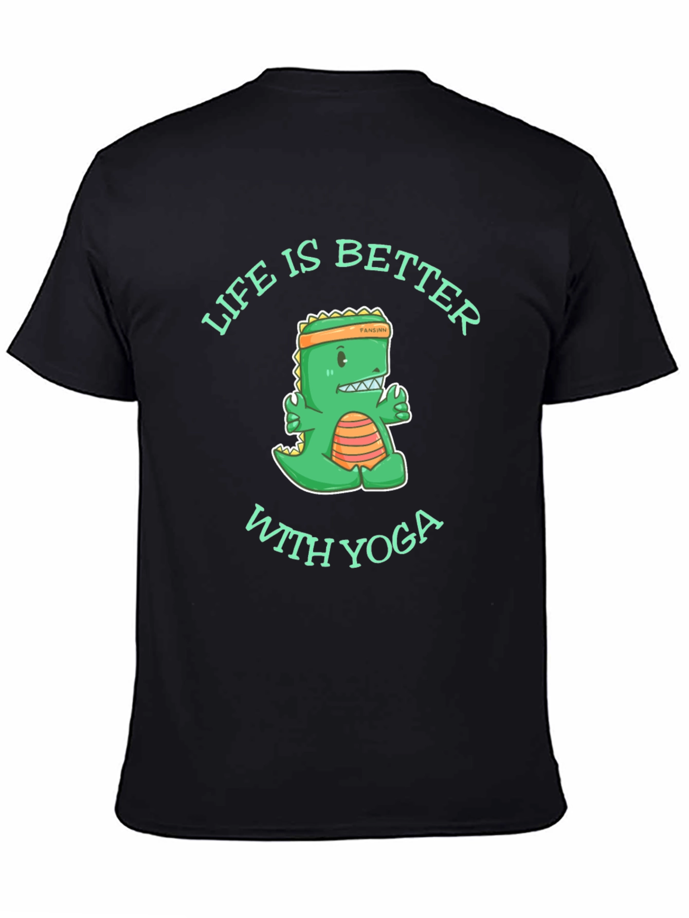 Yoga Dinosaur Graphic T-Shirt