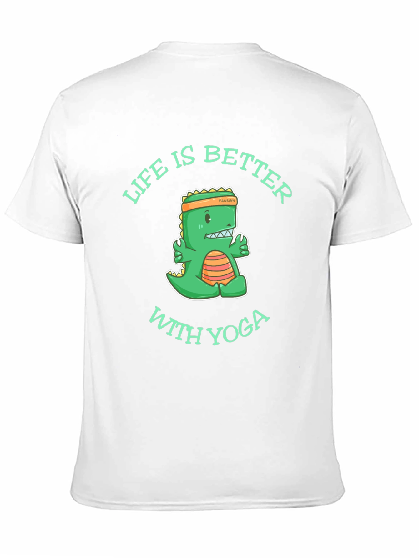 Yoga Dinosaur Graphic T-Shirt