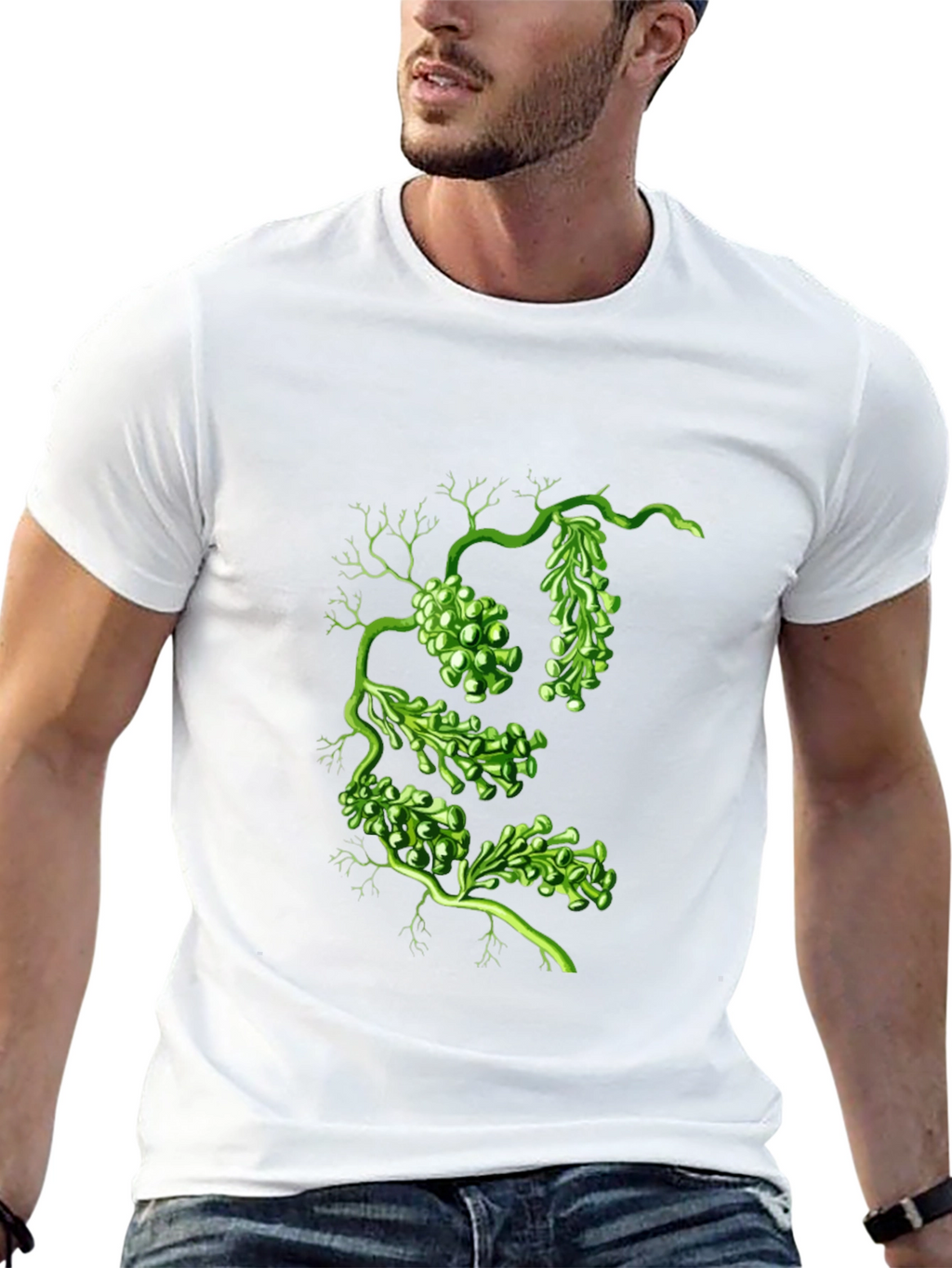 Botanical Green Algae Graphic Tee