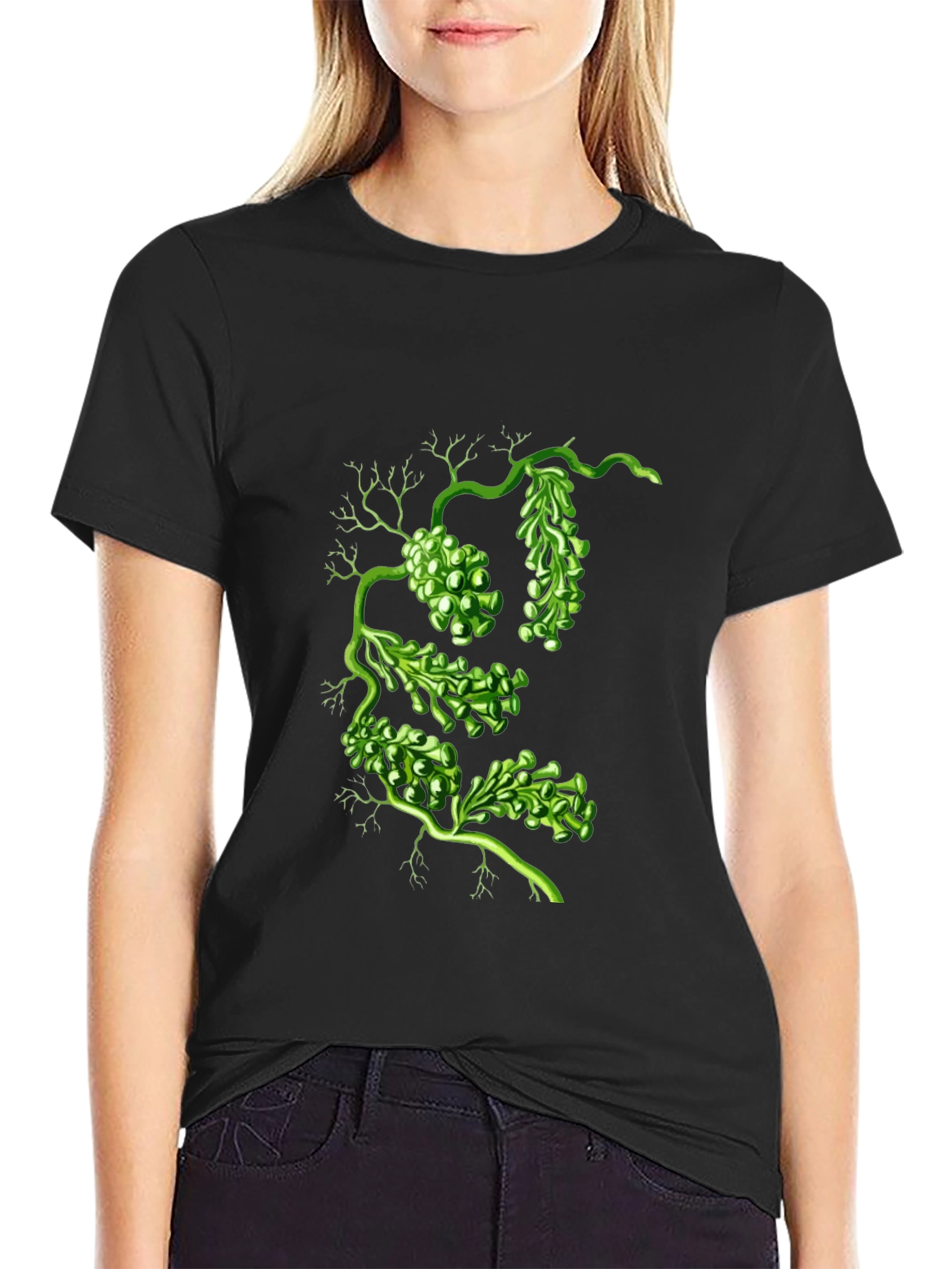 Botanical Green Algae Graphic Tee