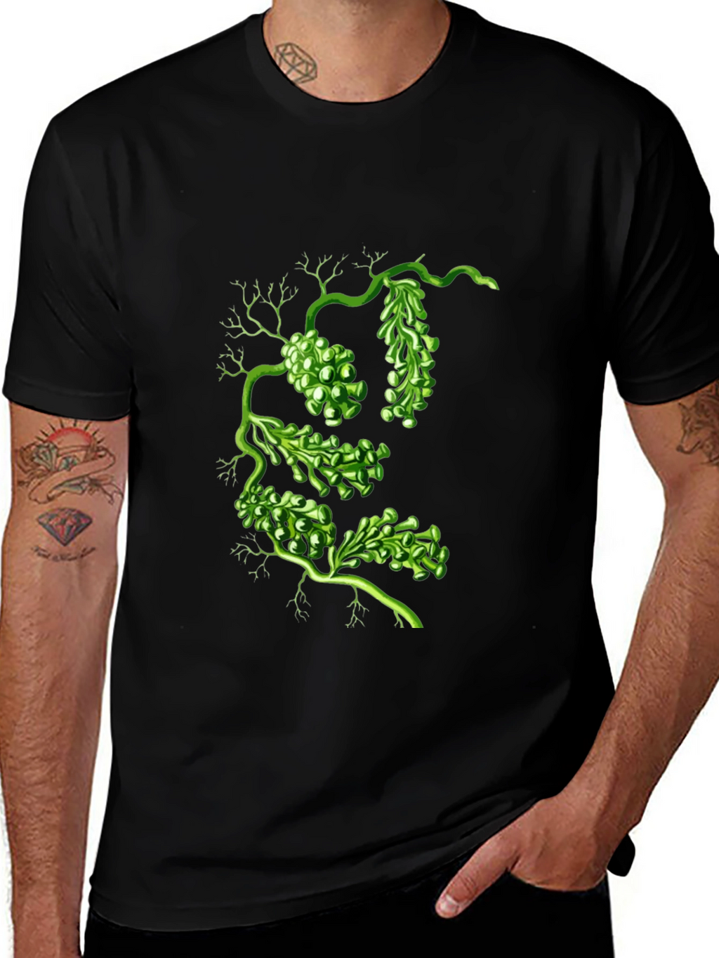 Botanical Green Algae Graphic Tee