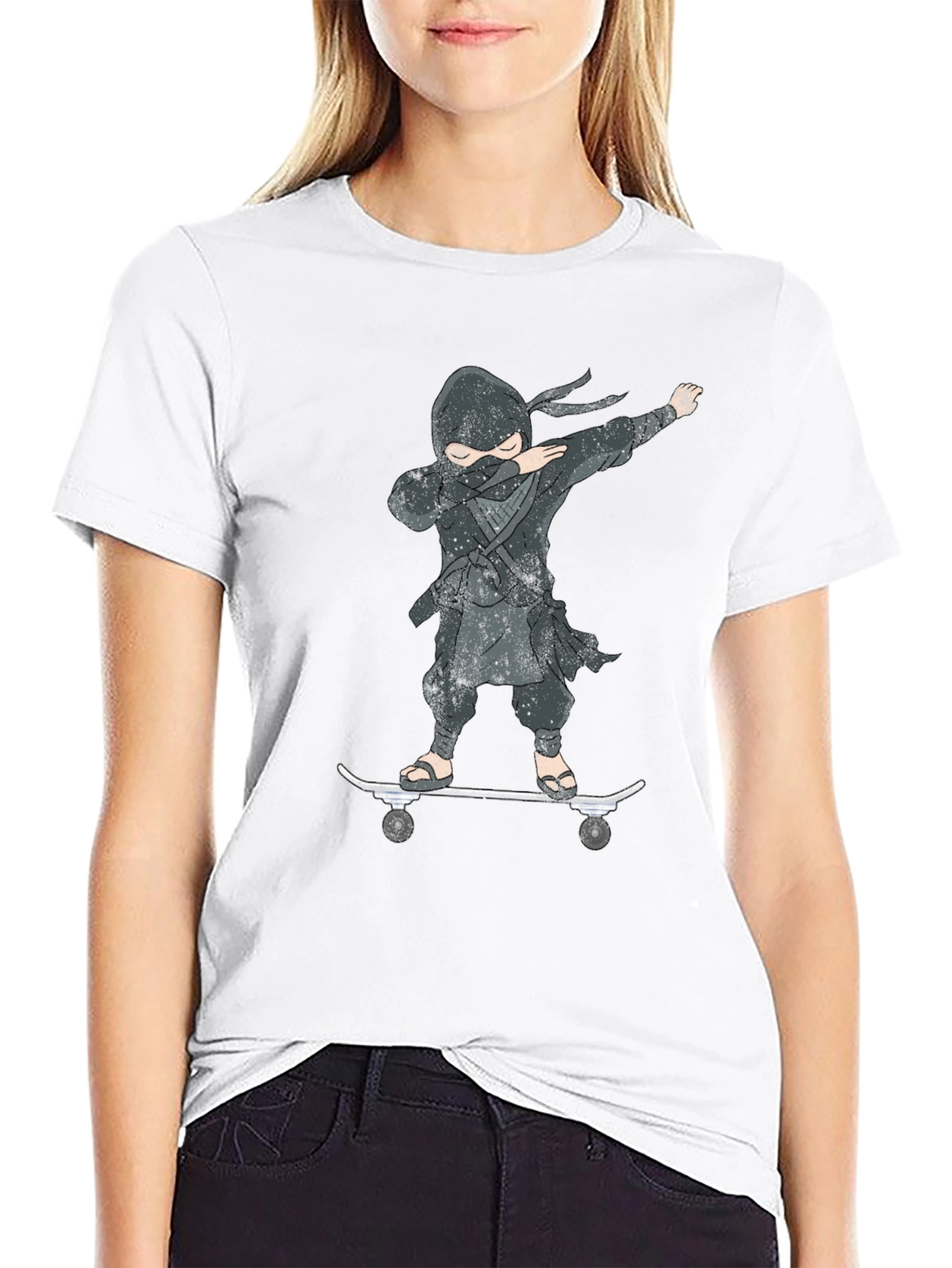 Ninja Skateboarder Graphic Tee