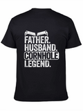 Father Husband Cornhole Legend T-Shirt