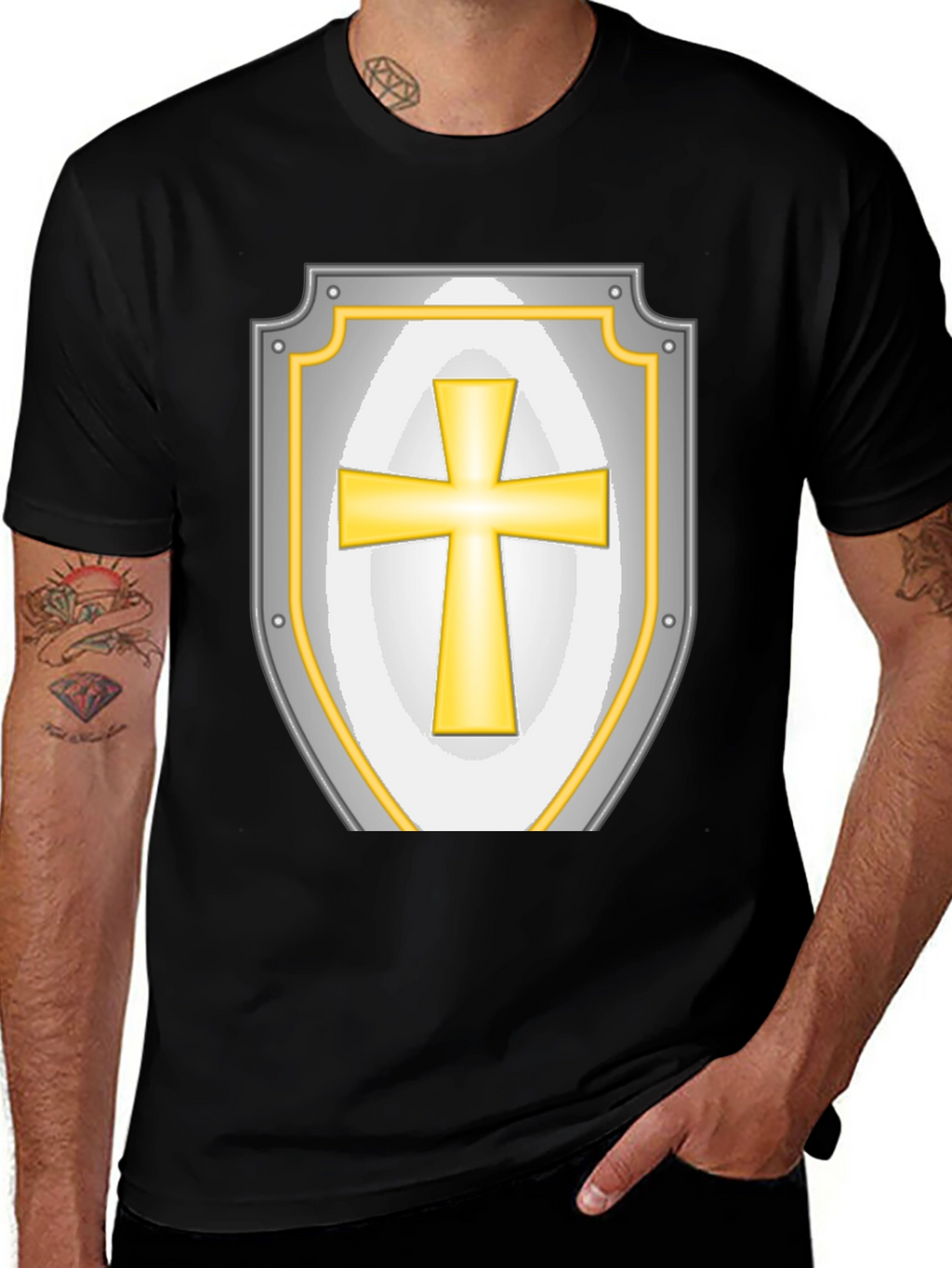 Christian Knight Shield Graphic Tee