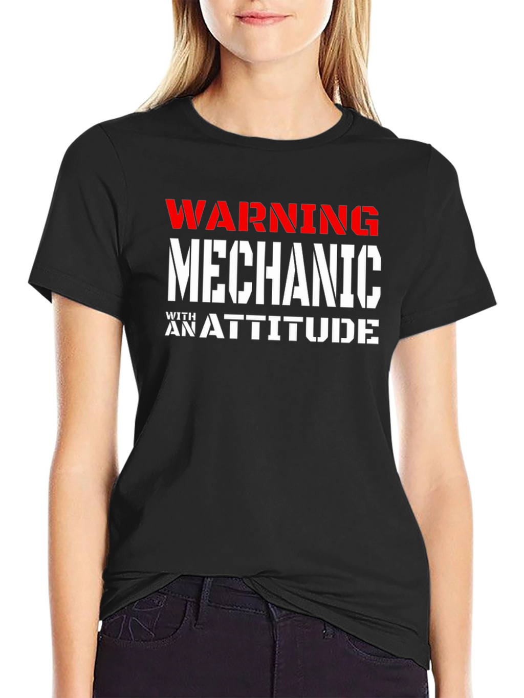 Warning Mechanic With An Attitude Graphic T-Shirt