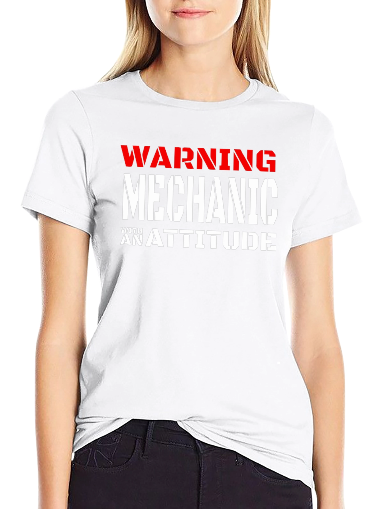 Warning Mechanic With An Attitude Graphic T-Shirt