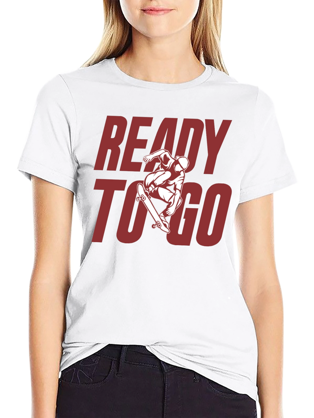 Ready to Go Skater Graphic Tee - Black