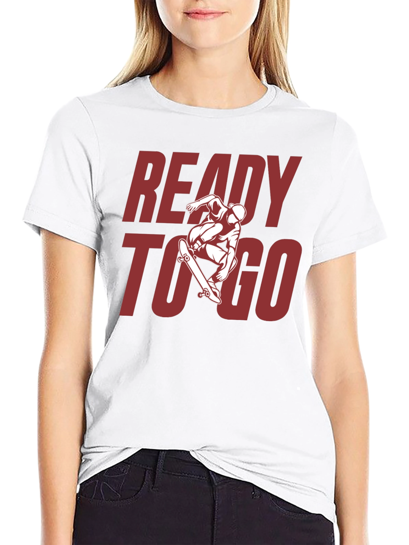 Ready to Go Skater Graphic Tee - Black