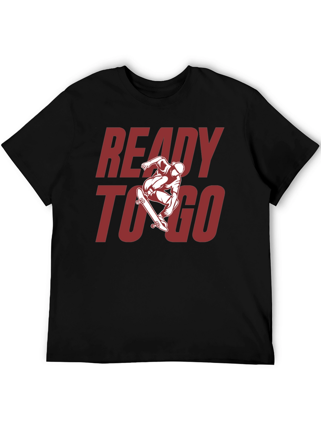 Ready to Go Skater Graphic Tee - Black