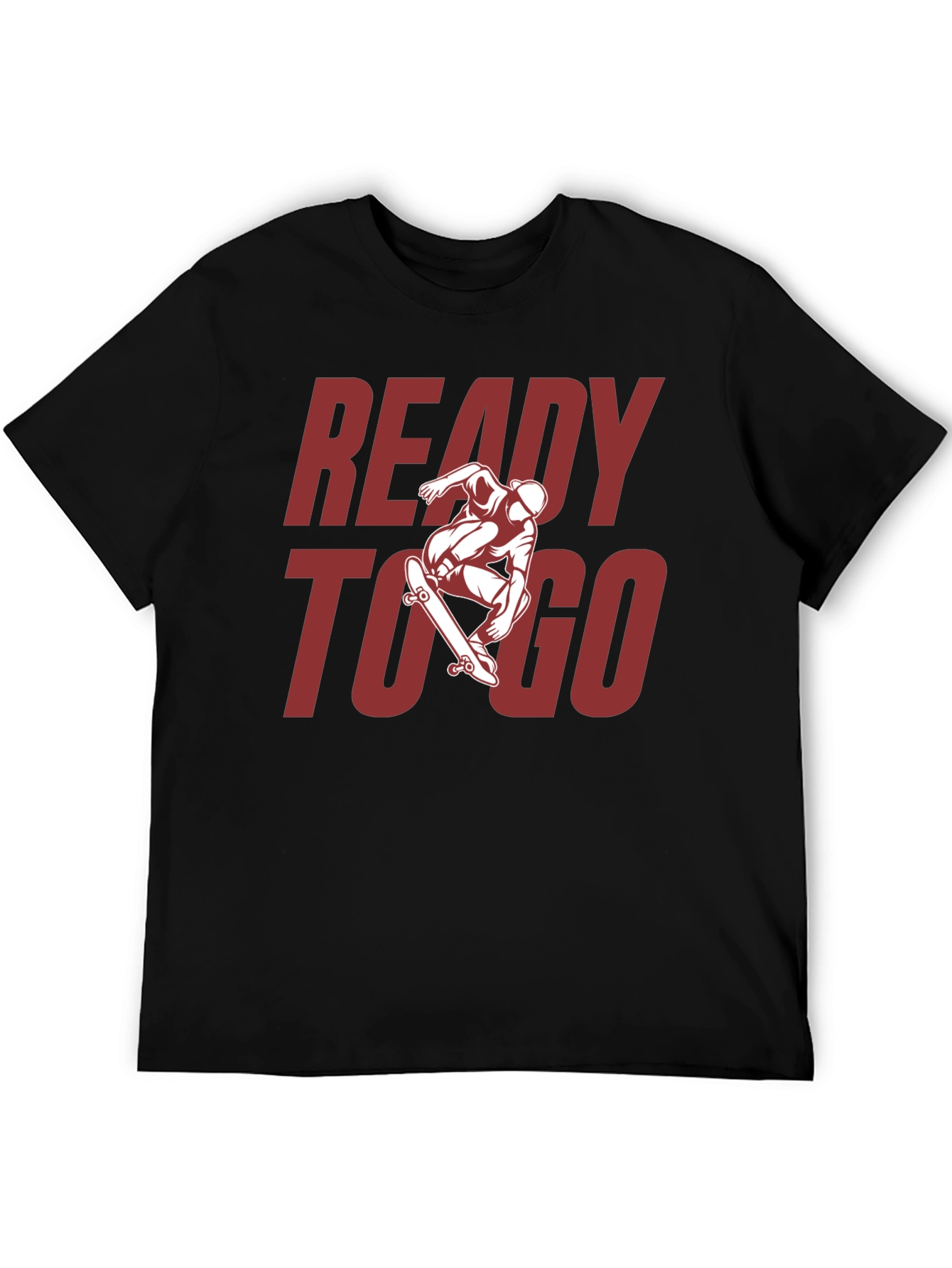 Ready to Go Skater Graphic Tee - Black