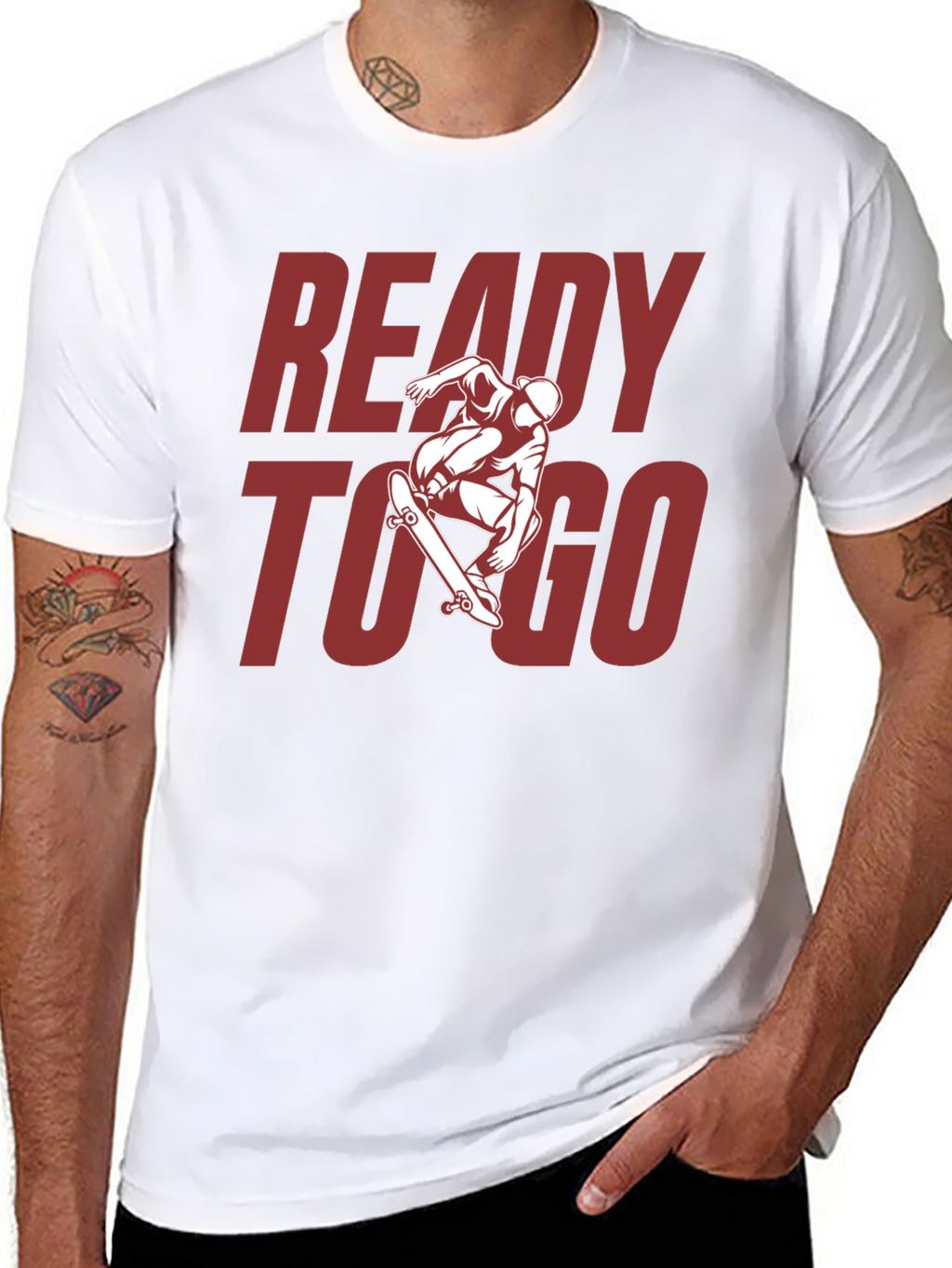Ready to Go Skater Graphic Tee - Black
