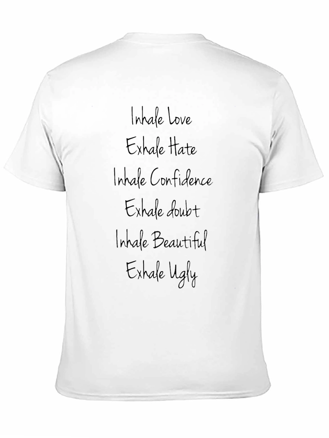 Inhale Love Exhale Hate Graphic Tee - Black