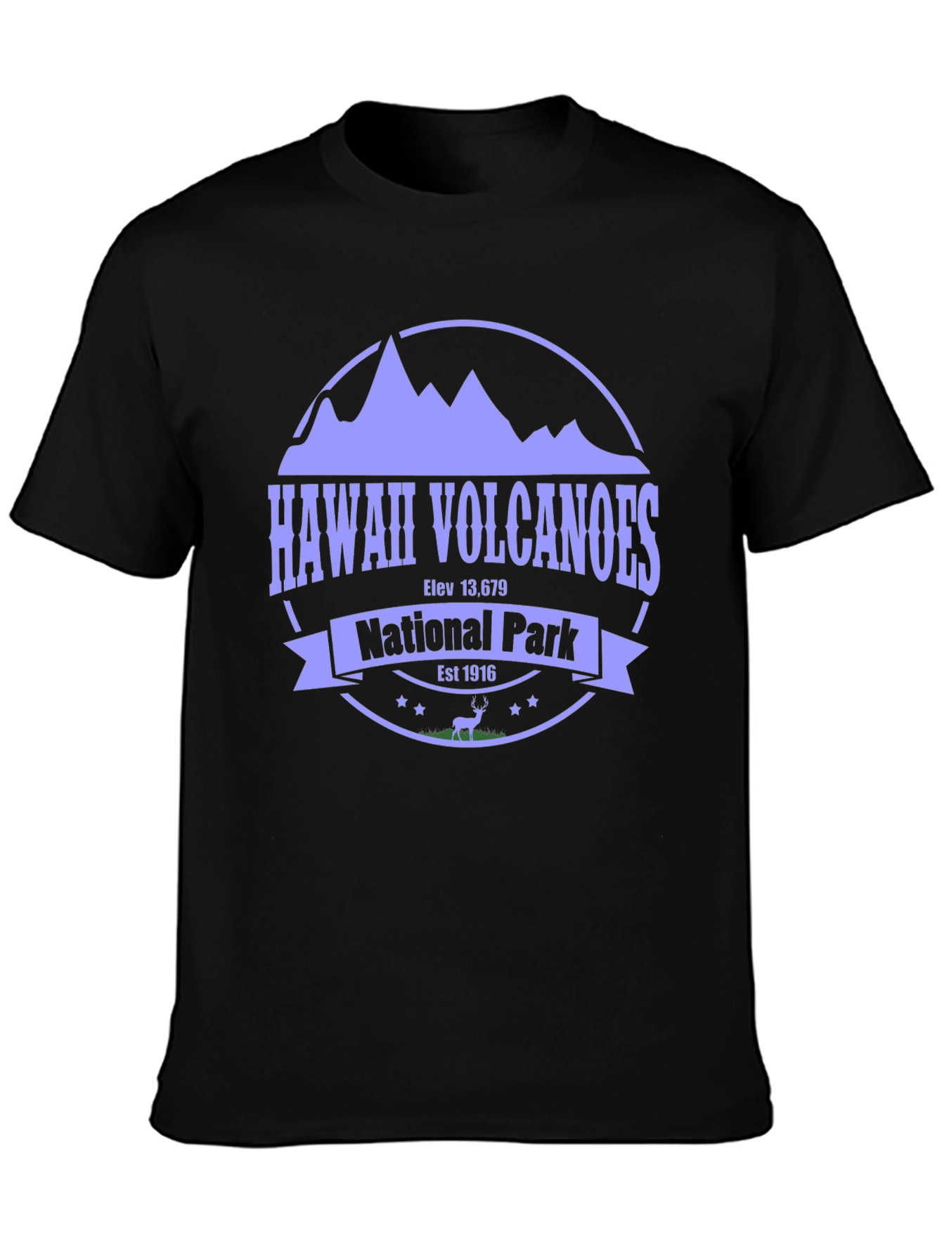 Hawaii Volcanoes National Park Black Tee
